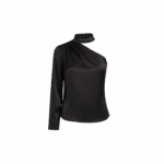 Blusa Negra Asimétrica