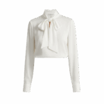 Blusa Blanca con Lazo